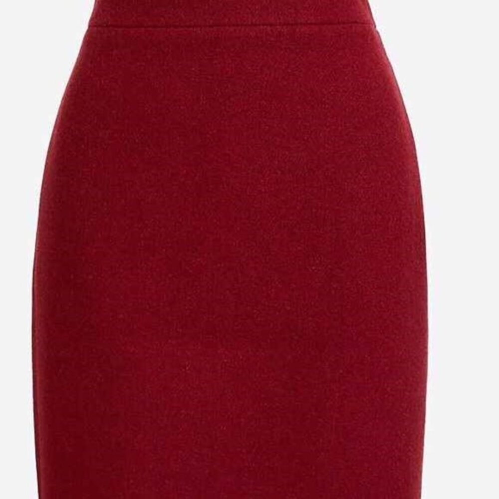 J. Crew Red Pencil Skirt